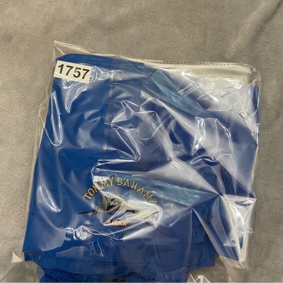 Tommy Bahama Blue Mesh Lined Embroidered Swim Shorts 21757 - Picture 10 of 10